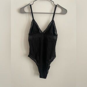 Victoria's Secret Black Lace Bodysuit